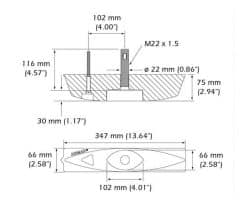 Airmar-b45_dimension