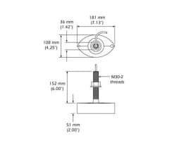 airmar-b258_dimension