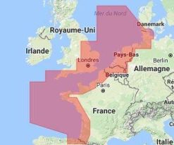 Carte C-MAP Europe Nord Ouest Wide MSD