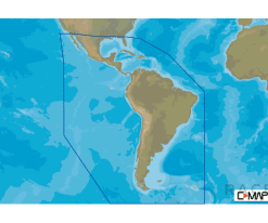 Carte C-MAP Amérique du Sud, Centrale et Caraïbes Continental