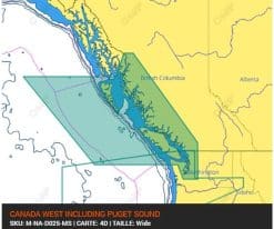C-MAP CANADA WEST INCLUDING PUGET SOUND-4D M-NA-D025-MS cartographie marine_1