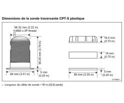 Raymarine CPT-S plastique dimensions