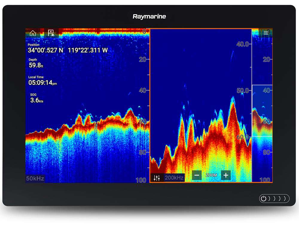 raymarine axiom RV chirp