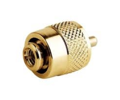Connecteur PL259 male RG58C/U plaqué or sans soudure