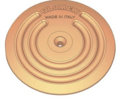 Plaque de masse glomex bronze ø128mm