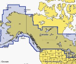 Carte marine Platinium+ NPUS004R - Canada & Alaska - 010-C1367-40