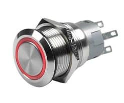 Bouton poussoir à LED rouge 12V (on)-off - MARINCO_1